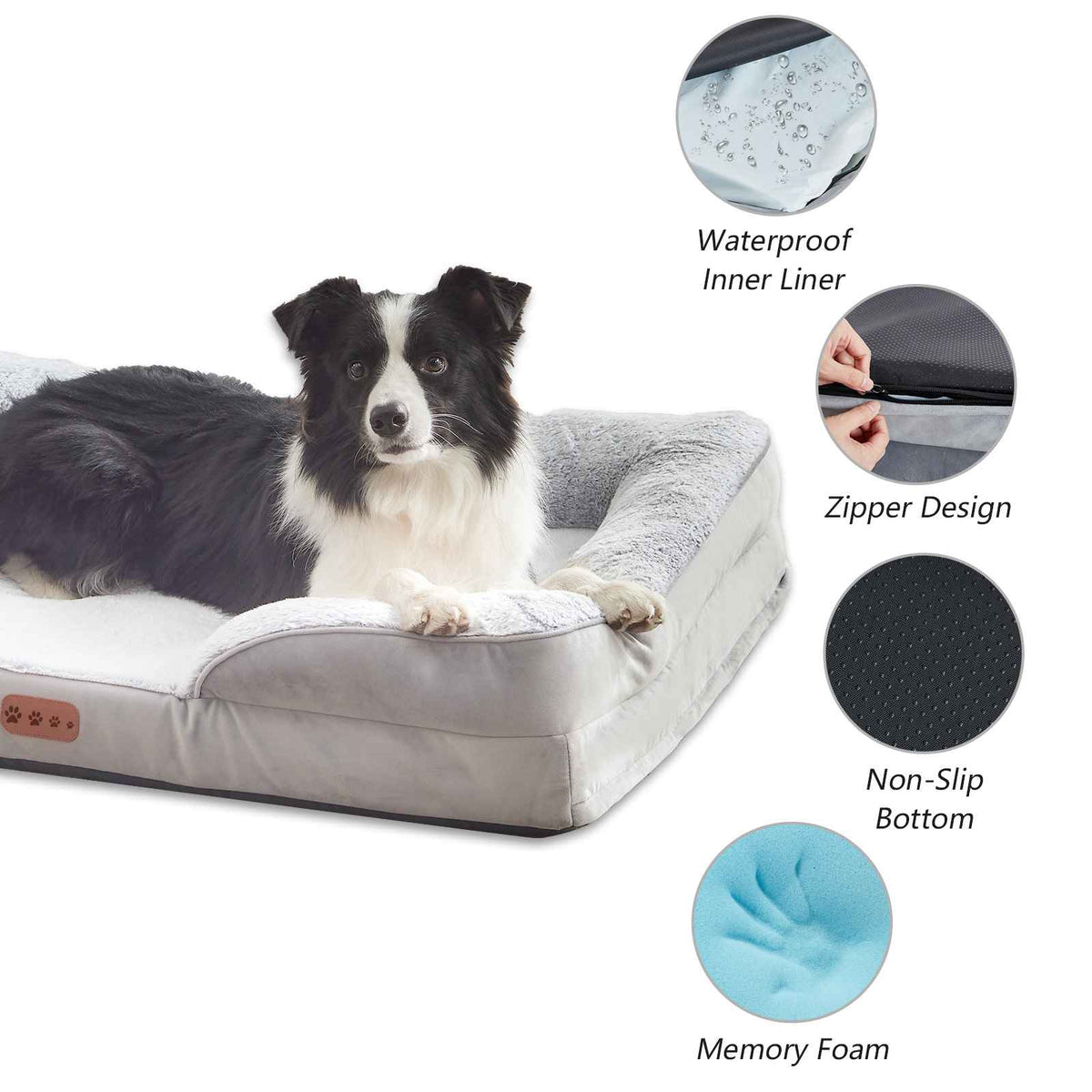 Orthopedic Memory Foam Pet Bed for Dogs and Cats - Dog Beds & Furniture - TinPaw