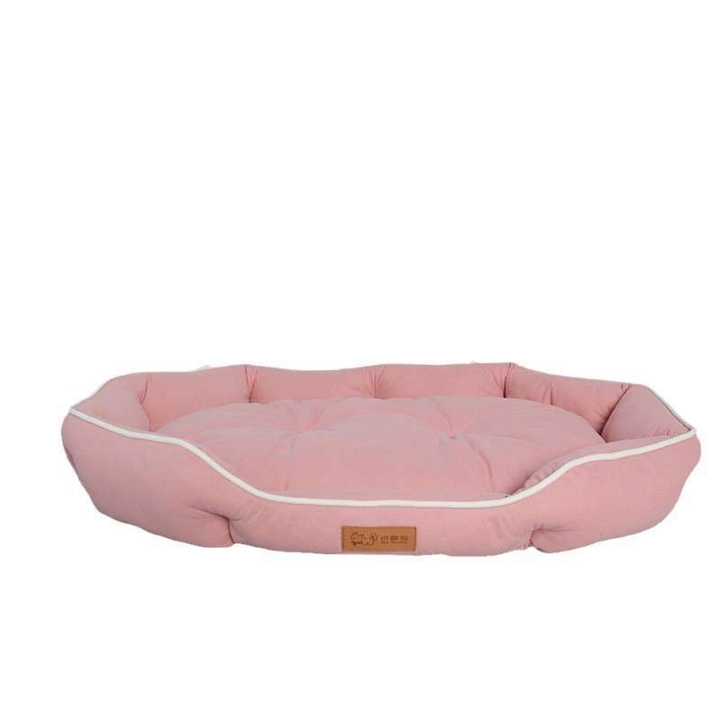 Oval Faux Suede Dog Bed – Bite - Resistant & Washable - Dog Beds & Furniture - TinPaw