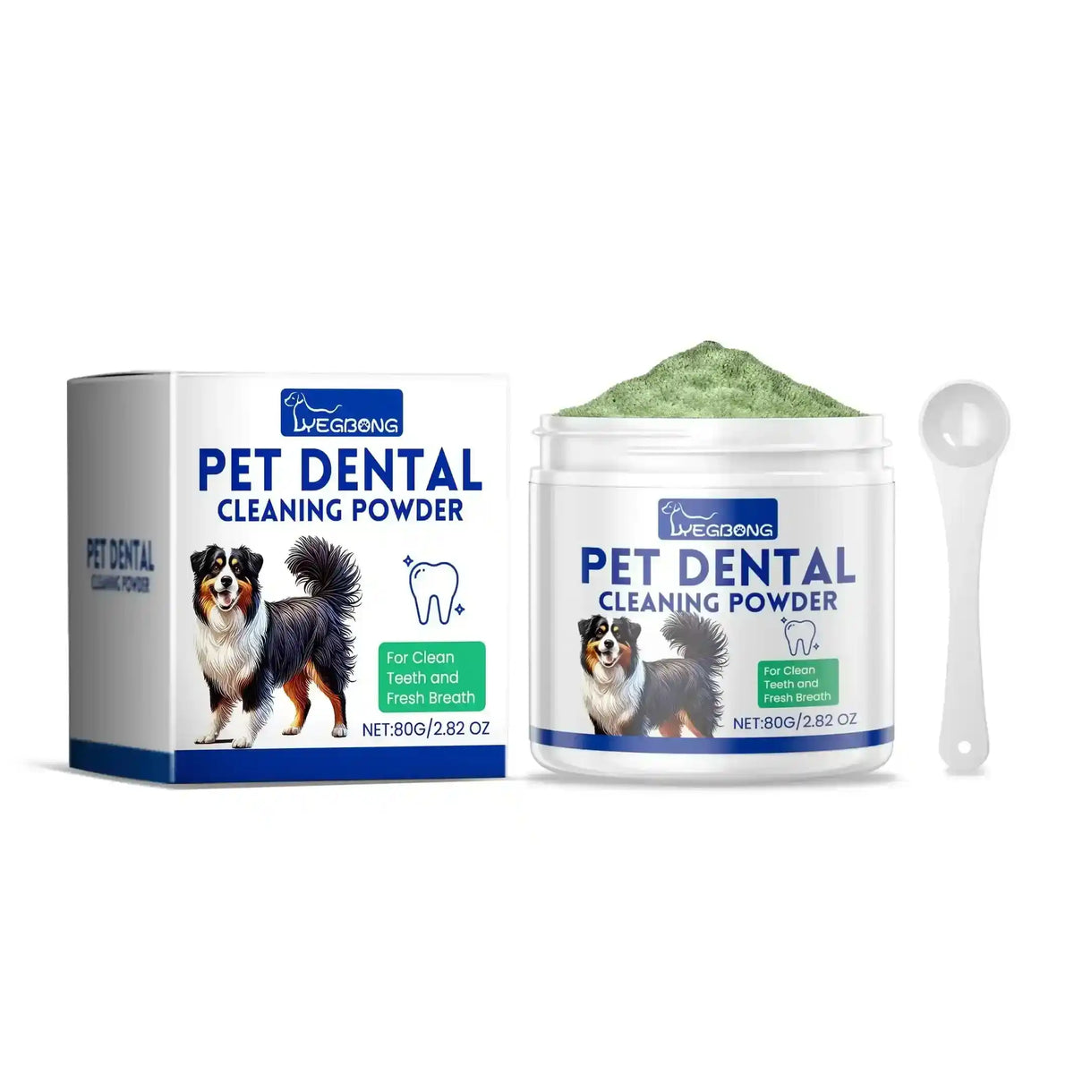 Pet Dental Cleaning Powder – Fresh Breath & Plaque Care - Dog Health - TinPaw