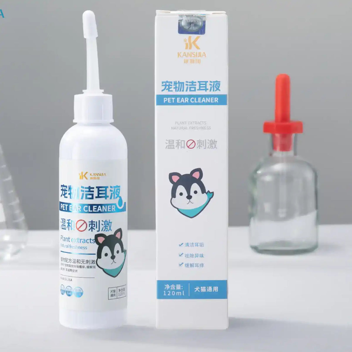 Pet Ear Cleaner for Dogs and Cats – Anti - Itch 120 ml - Dog Health - TinPaw