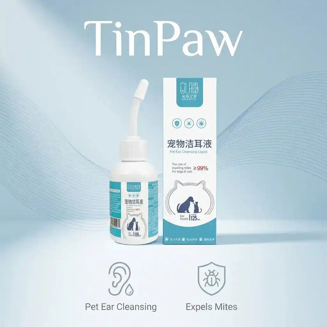 Pet Ear Cleaner Solution – Mite, Wax & Odour Control - Dog Health - TinPaw