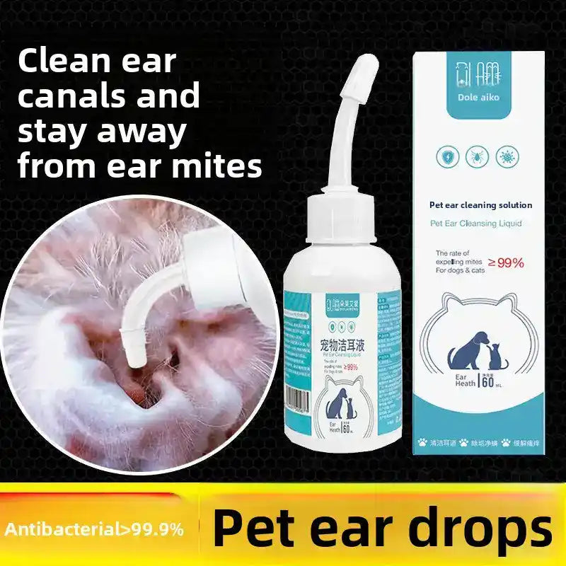 Pet Ear Cleaner Solution – Mite, Wax & Odour Control - Dog Health - TinPaw