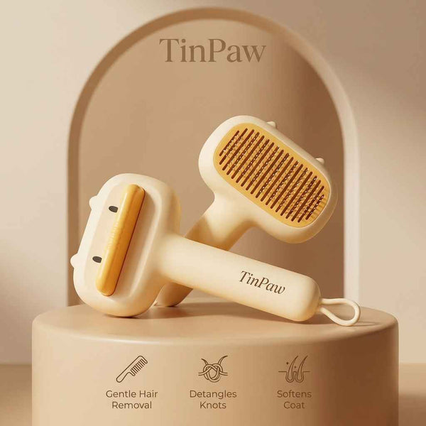 Pet Hair Comb – Grooming & Deshedding - Dog Slicker Brushes - TinPaw - Yellow - Unknot and comb - SU00362865 - Yellow - Unknot and comb