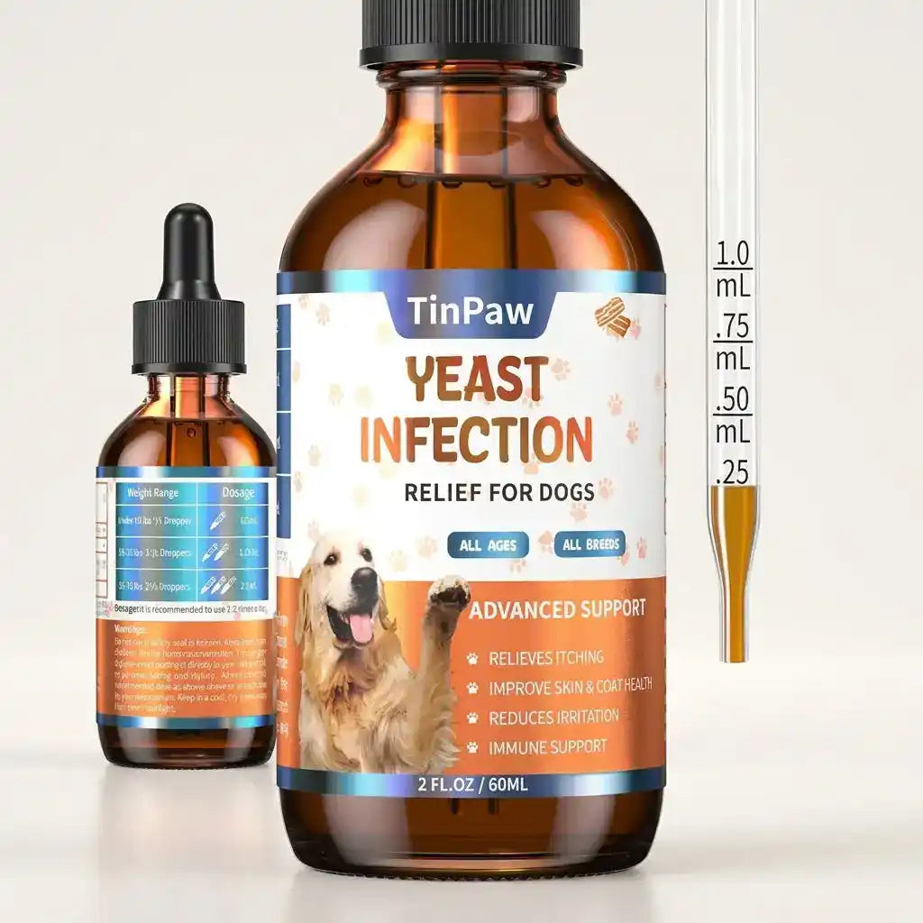 Pet Itch Relief Drops – Skin & Coat Support - Dog Health - TinPaw