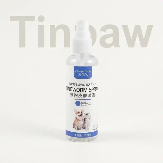 Pet Skin Care Spray for Fleas, Mites & Ringworm 100ml - Flea & Parasite Control - TinPaw