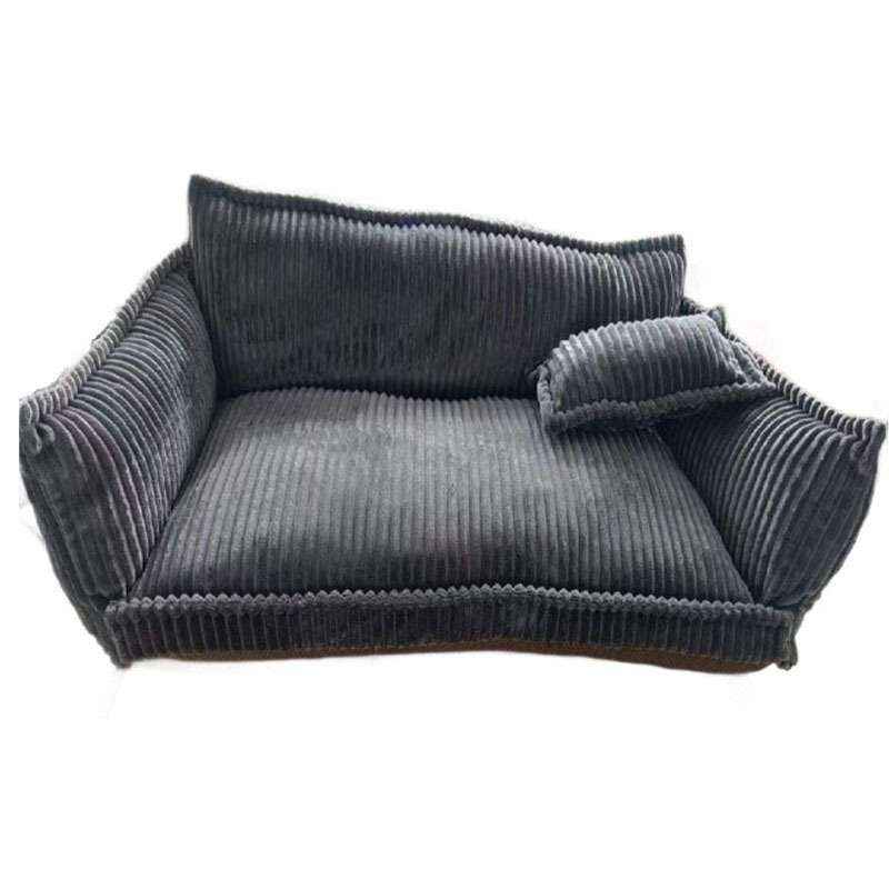 Plush Pet Sofa Bed Kennel for Dogs and Cats - Dog Beds & Furniture - TinPaw - Gray - 2XL 120x75x40cm - SU00345603 - Gray - 2XL 120x75x40cm