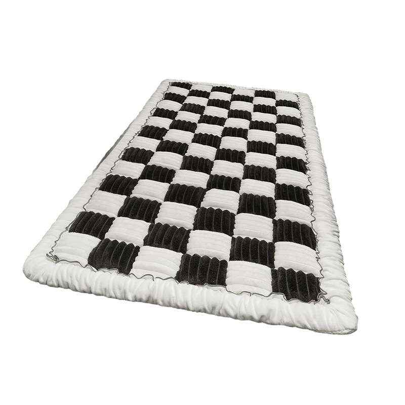 Plush Checkerboard Dog Mat – Warm Sofa & Floor Bed - Dog Beds & Furniture - TinPaw
