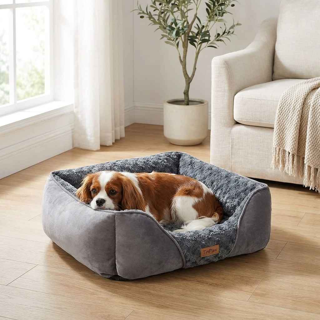 Plush Orthopedic - Style Pet Bed for Dogs and Cats - Dog Beds & Furniture - TinPaw