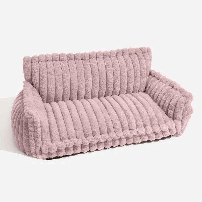 Plush Pet Sofa Bed Kennel for Dogs and Cats - Dog Beds & Furniture - TinPaw - Lotus Pink - L 80x57x33cm - SU00345603 - Lotus Pink - L 80x57x33cm