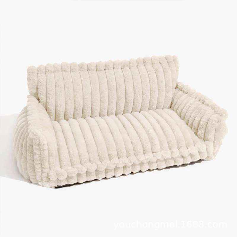 Plush Pet Sofa Bed Kennel for Dogs and Cats - Dog Beds & Furniture - TinPaw
