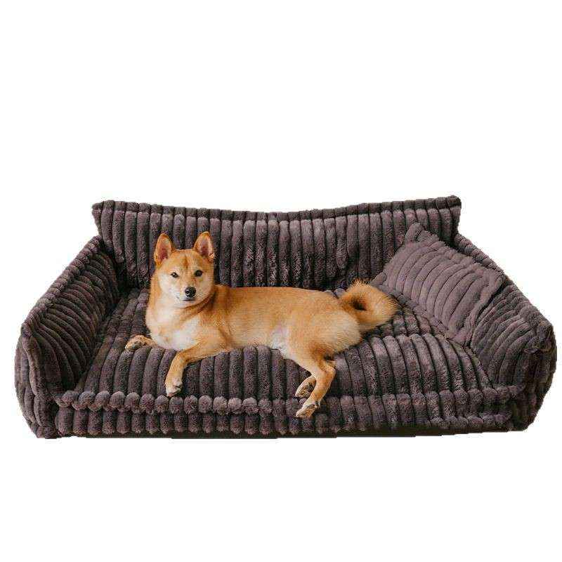 Plush Pet Sofa Bed Kennel for Dogs and Cats - Dog Beds & Furniture - TinPaw
