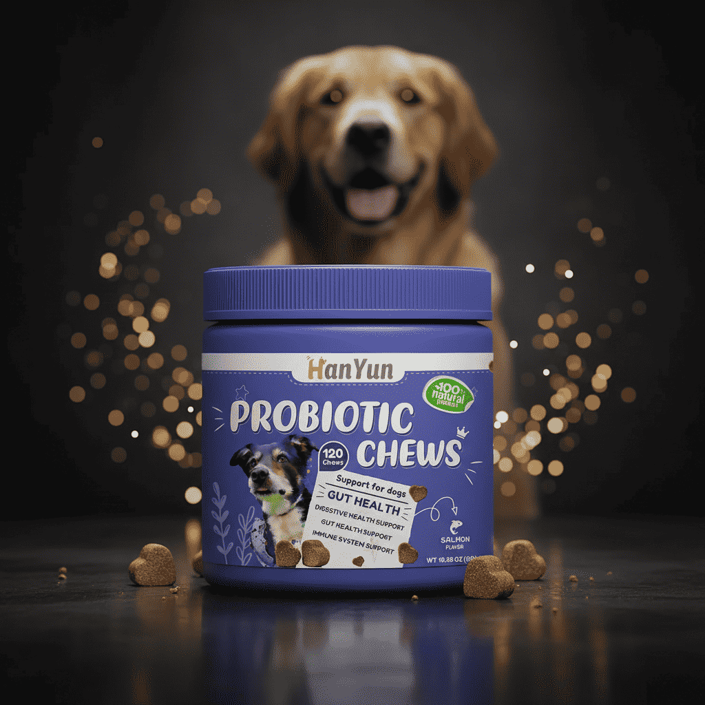 Pet Probiotic Soft Chews for Digestive & Gut Health - Dog Health - TinPaw