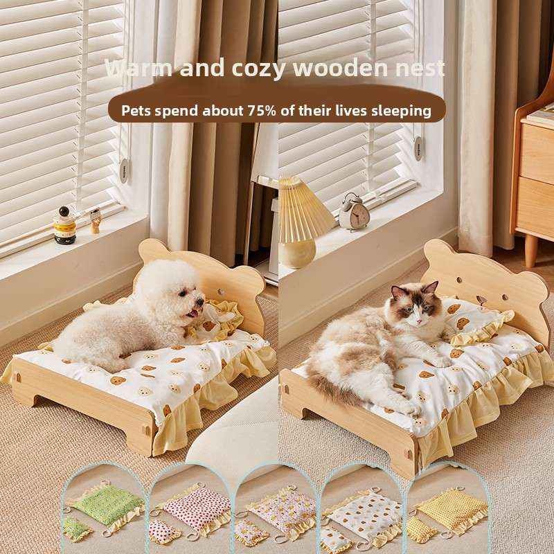 Removable Washable Pet Bed For Small Dogs & Cats - Dog Beds & Furniture - TinPaw