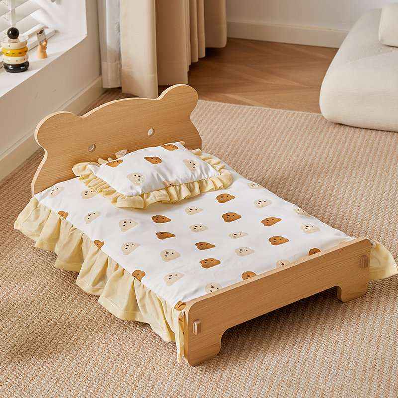Removable Washable Pet Bed For Small Dogs & Cats - Dog Beds & Furniture - TinPaw - Bear Bed Full Set Bear - L - SU00135493 - Bear Bed Full Set Bear - L