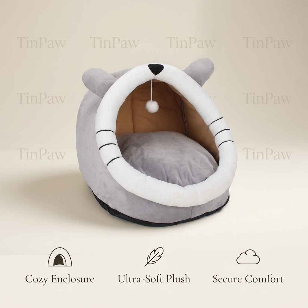 Removable Washable Pet House – Windproof Cozy Shelter - Dog Beds & Furniture - TinPaw