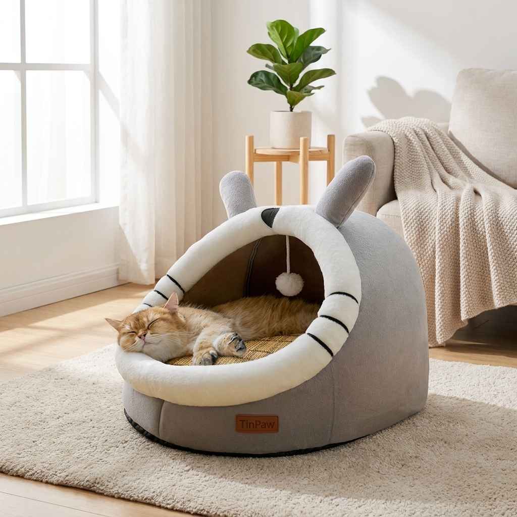 Removable Washable Pet House – Windproof Cozy Shelter - Dog Beds & Furniture - TinPaw