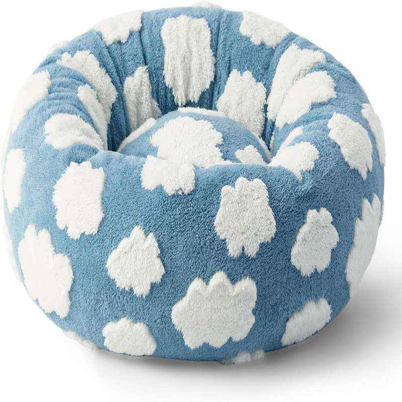 Round Thermal Dog Bed Nest – Cozy Raised - Side Design - Dog Beds & Furniture - TinPaw