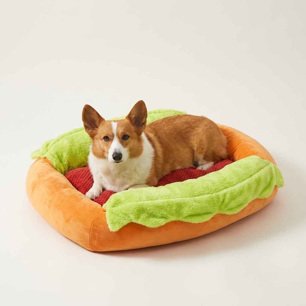 Sausage Dog Pet Bed – Waterproof, Washable & Cozy - Dog Beds & Furniture - TinPaw