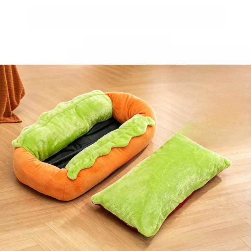 Sausage Dog Pet Bed – Waterproof, Washable & Cozy - Dog Beds & Furniture - TinPaw