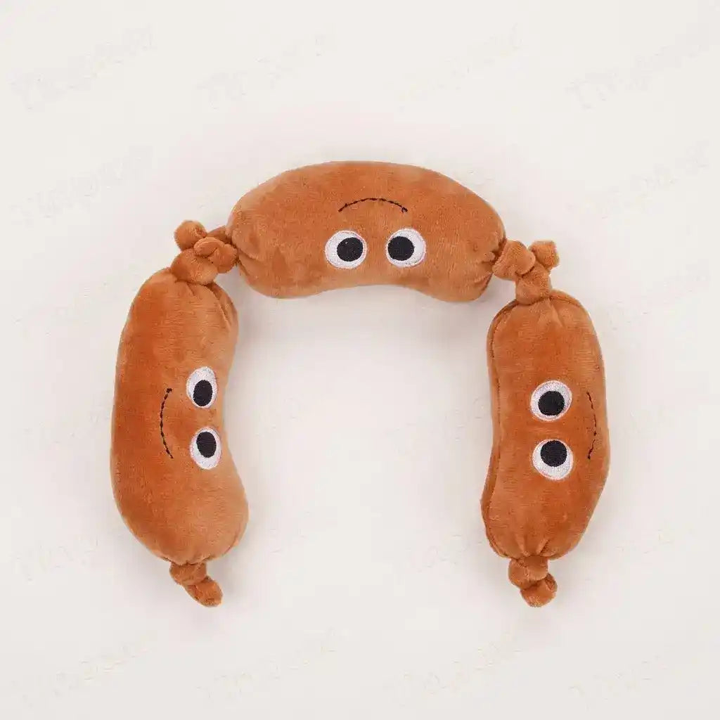 Sausage Plush Dog Toy with Squeaker - Dog Toys - TinPaw