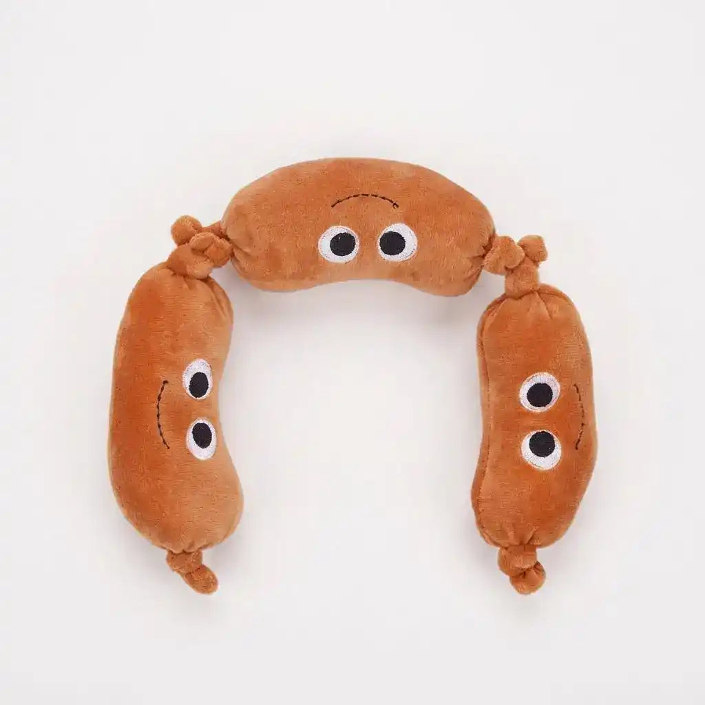 Sausage Plush Dog Toy with Squeaker - Dog Toys - TinPaw