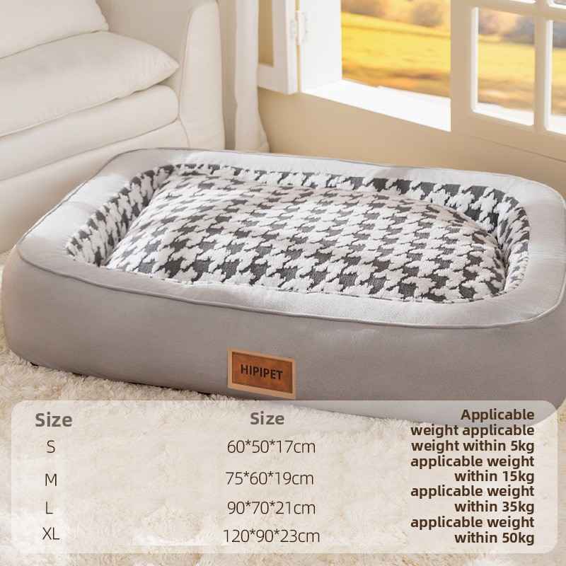 Semi - Enclosed Plush Pet Bed for Dogs & Cats - Dog Beds & Furniture - TinPaw - Gray Oval - XL - SUPEFDB00009 - A7