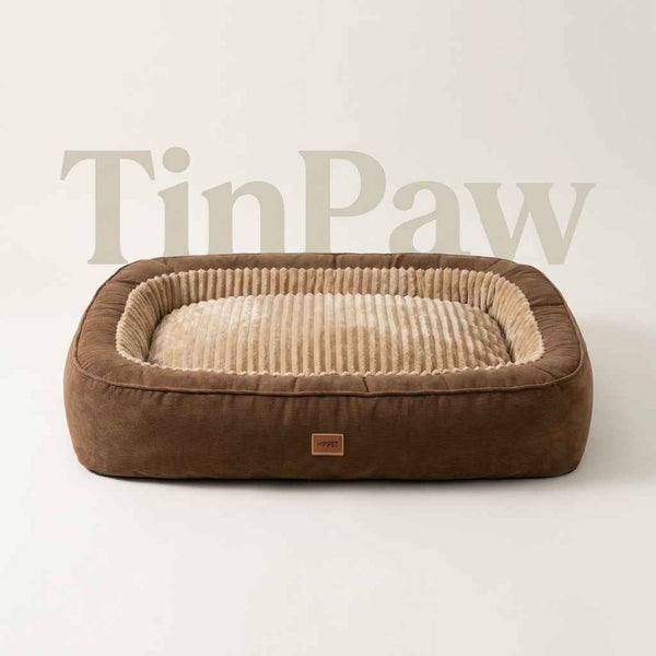 Semi - Enclosed Plush Pet Bed for Dogs & Cats - Dog Beds & Furniture - TinPaw