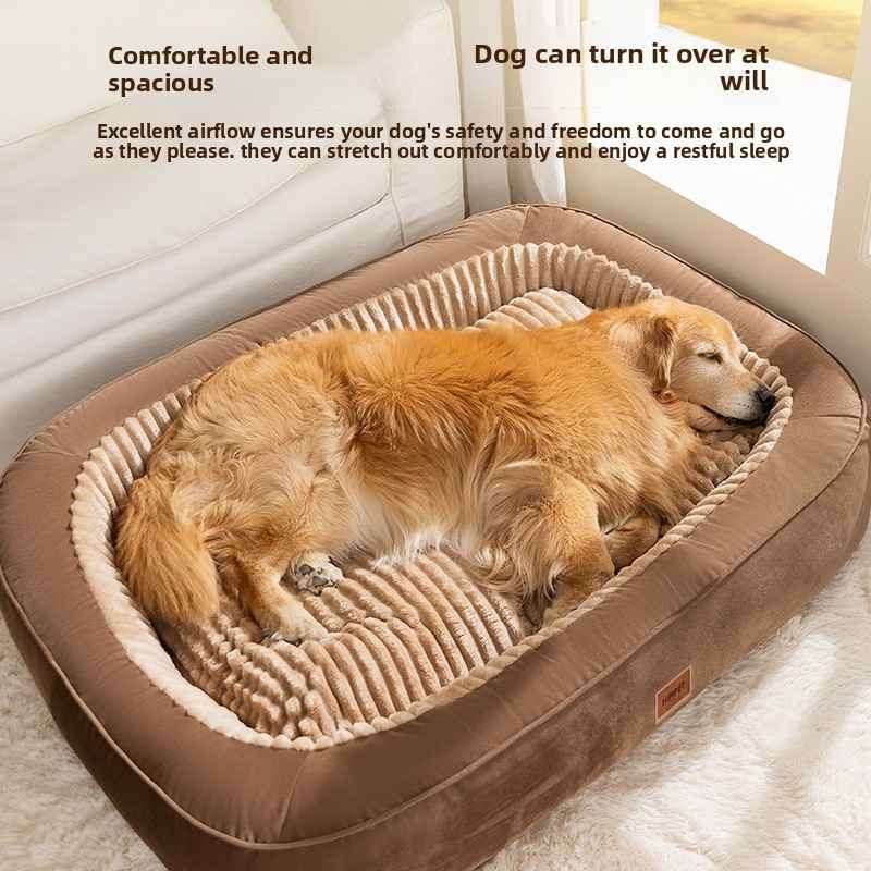 Semi - Enclosed Plush Pet Bed for Dogs & Cats - Dog Beds & Furniture - TinPaw