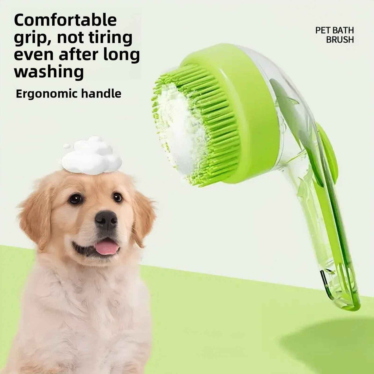 Silicone Pet Grooming Bath Brush – Massage & Deshedding - Dog Slicker Brushes - TinPaw