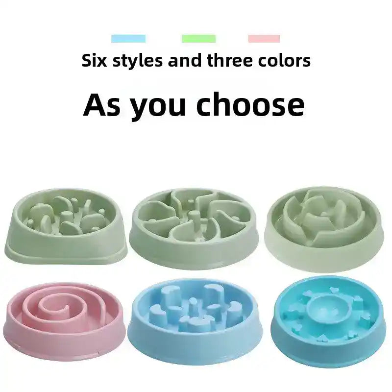 Slow Feeder Dog Bowl – Non - Slip Maze Design - Slow Feeding Bowl - TinPaw