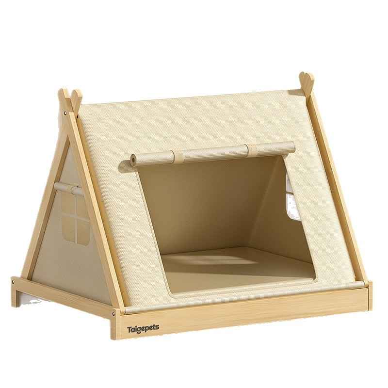 Small Dog Tent Kennel with Breathable Mesh & Mat - Dog Beds & Furniture - TinPaw