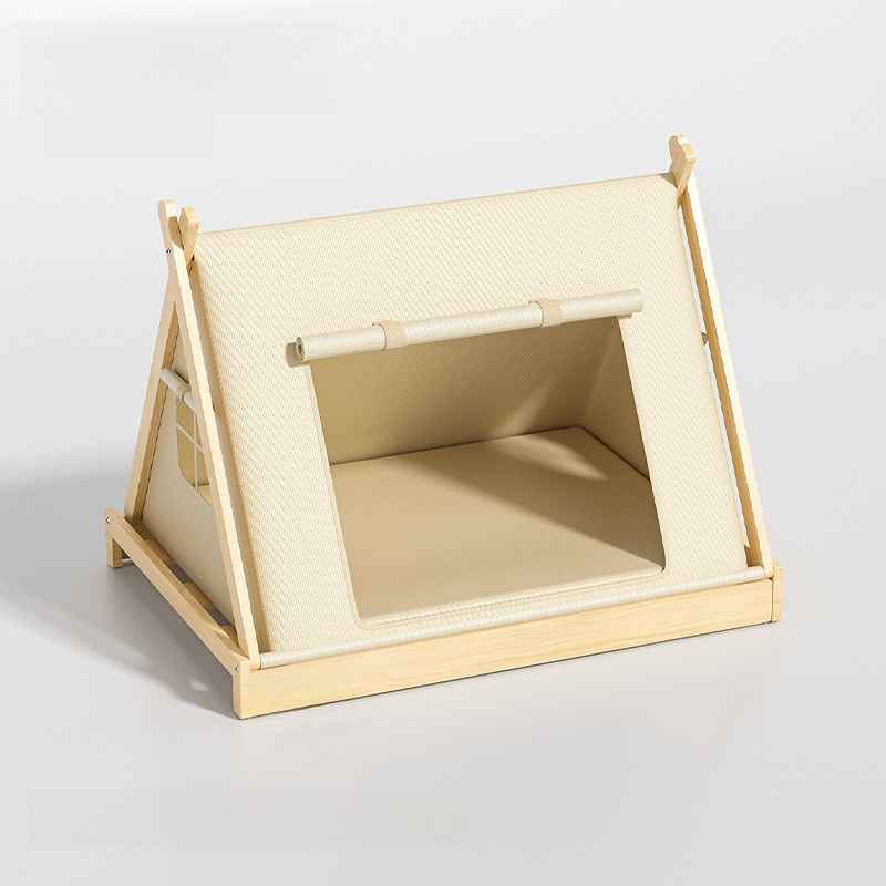 Small Dog Tent Kennel with Breathable Mesh & Mat - Dog Beds & Furniture - TinPaw