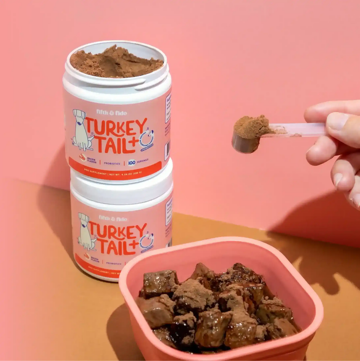 Turkey Tail Mushroom Pet Capsules With DHA & EPA - Dog Health - TinPaw