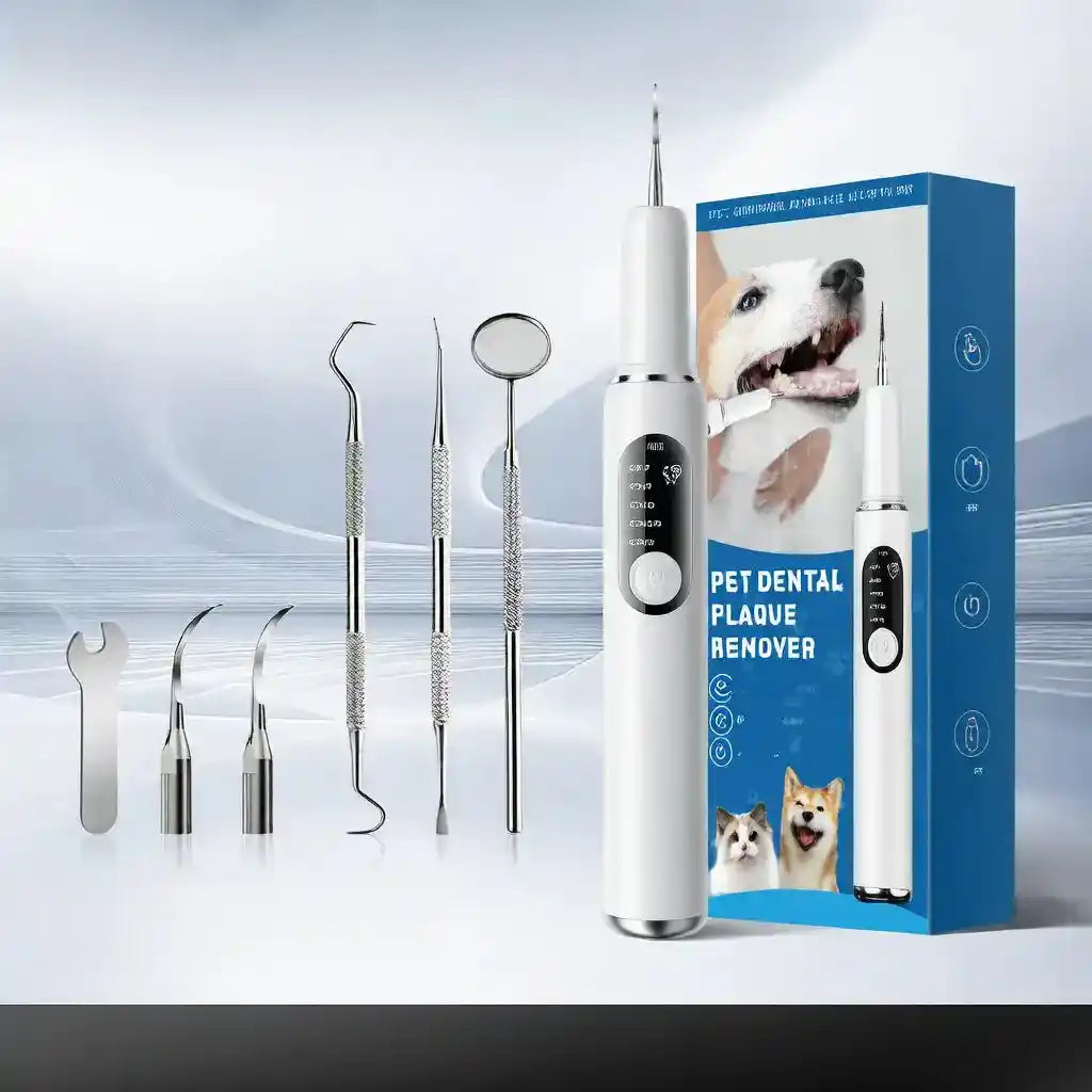 Ultrasonic Pet Dental Cleaner – At - Home Tartar Removal - Dog Health - TinPaw