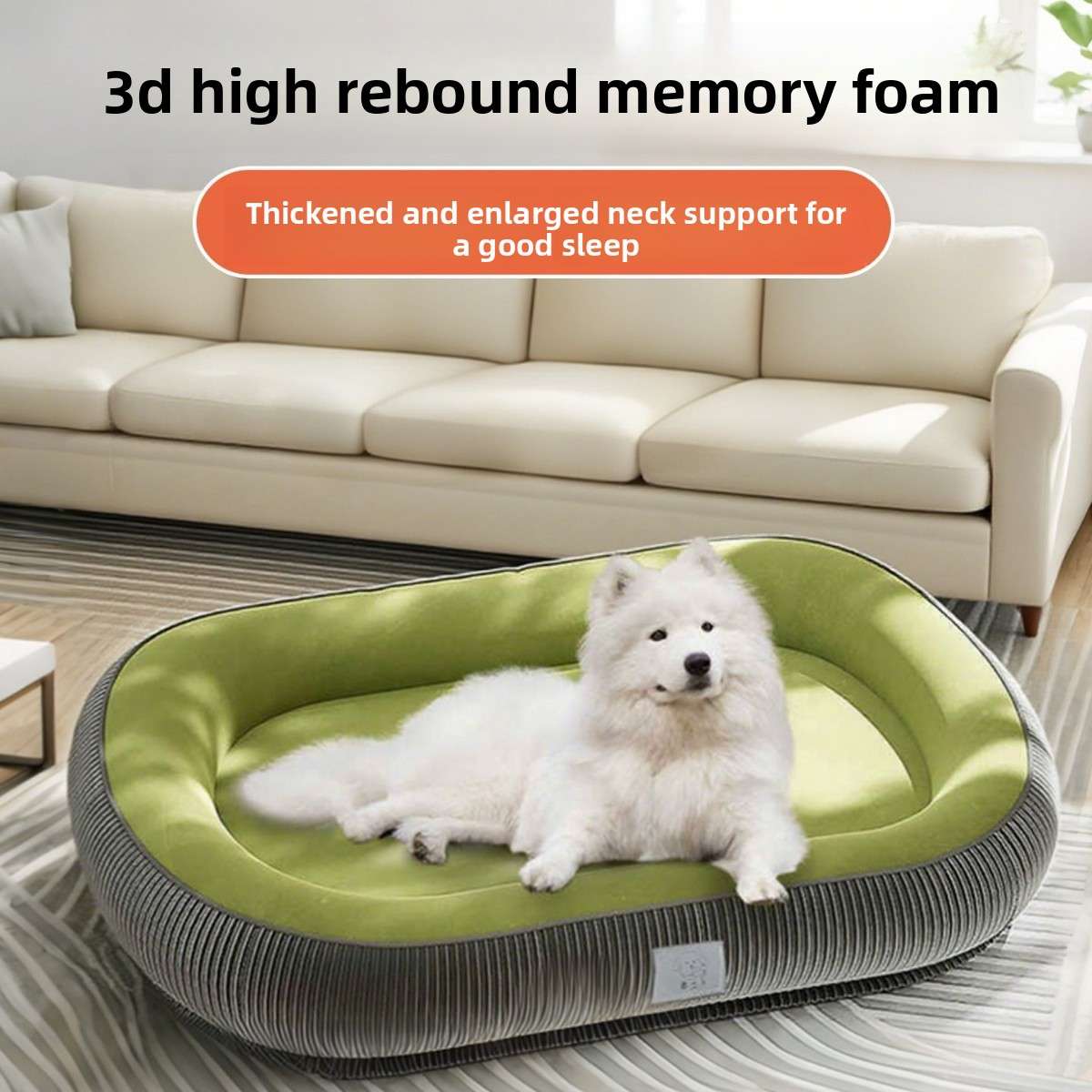 Washable Dog Bed with Removable Cover – All - Season Comfort - Dog Beds & Furniture - TinPaw