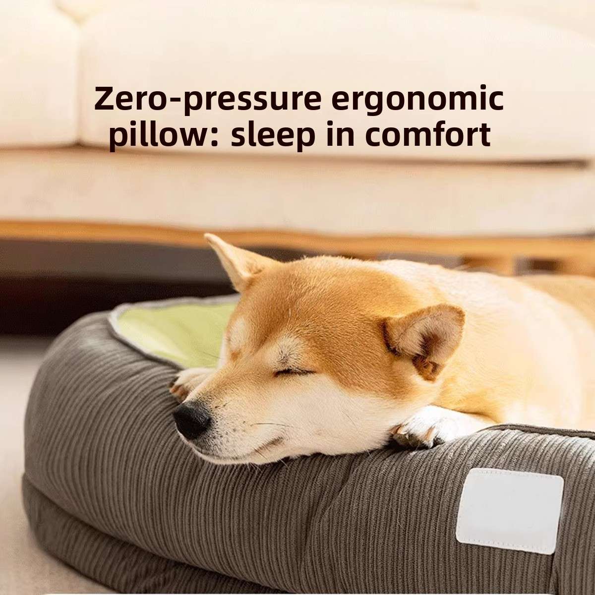 Washable Dog Bed with Removable Cover – All - Season Comfort - Dog Beds & Furniture - TinPaw