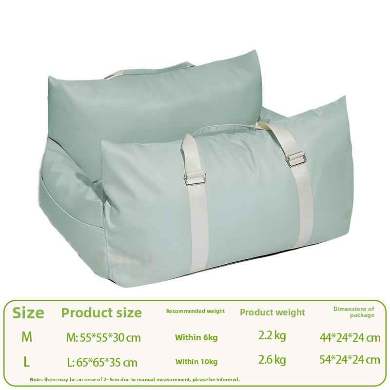 Washable Dog Car Seat Bed – Waterproof & Secure - Dog Beds & Furniture - TinPaw - Light Gray L 65x65x35cm - SU00360589 - Light Gray L 65x65x35cm