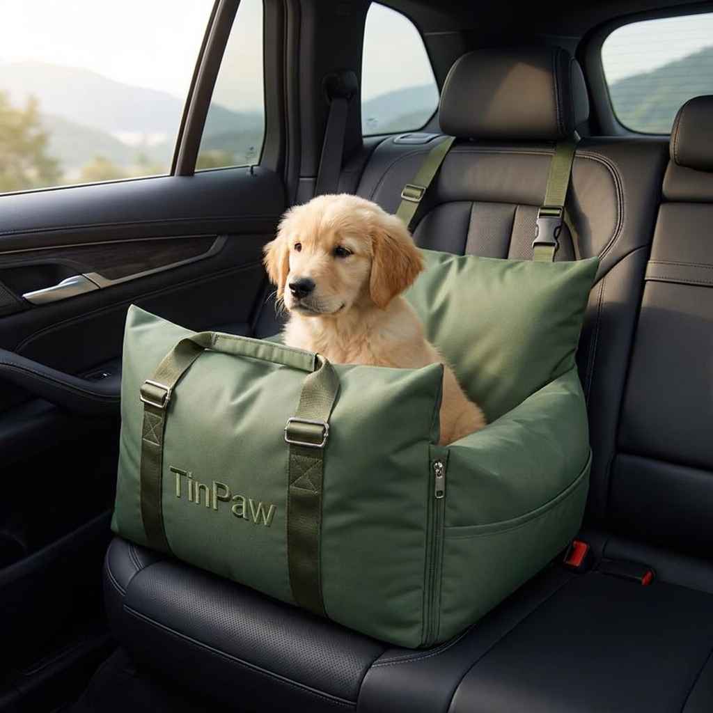 Waterproof Car Dog Kennel – Bite - Resistant & Foldable - Dog Beds & Furniture - TinPaw