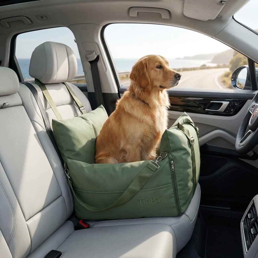 Waterproof Car Dog Kennel – Bite - Resistant & Foldable - Dog Beds & Furniture - TinPaw
