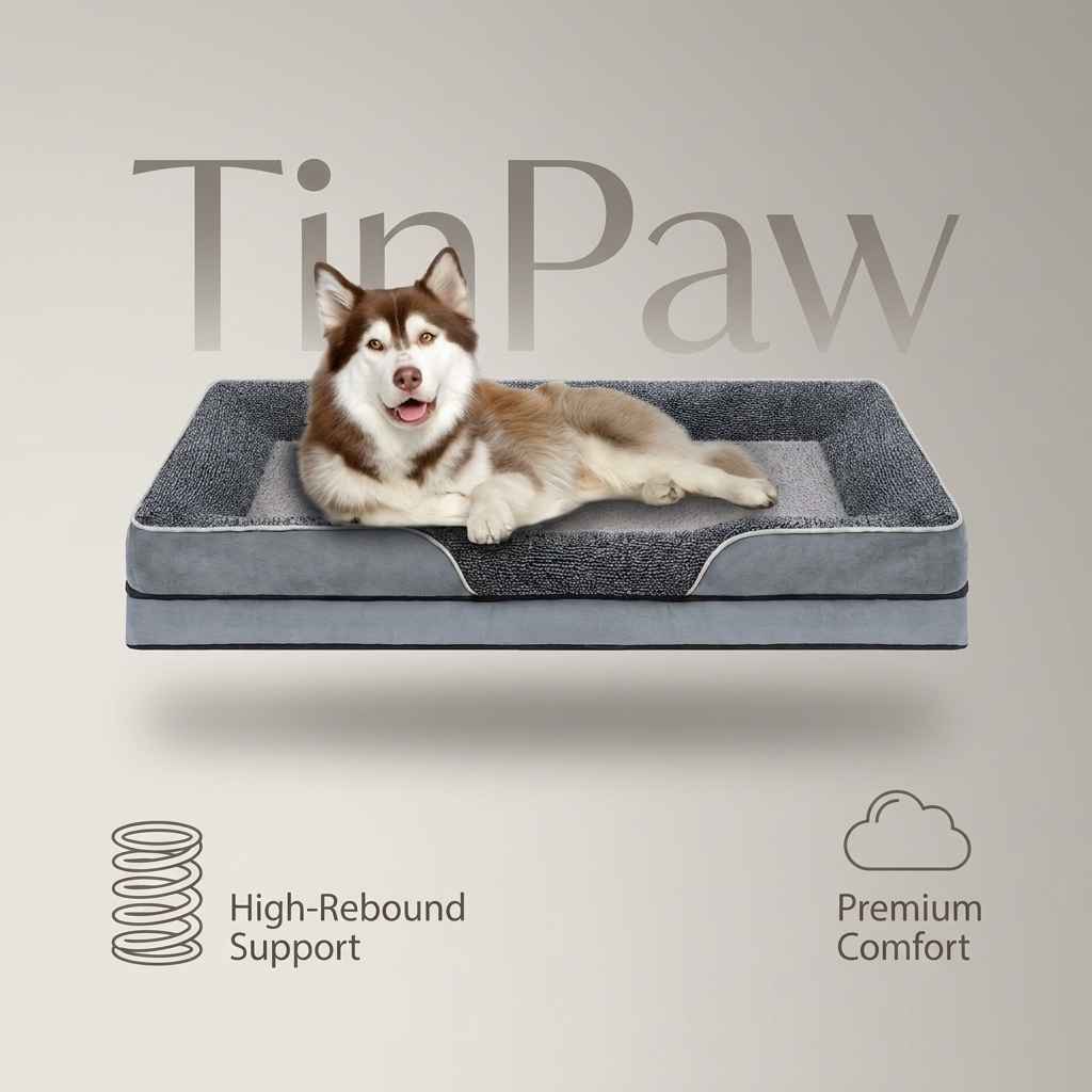 Washable Pet Sofa Bed With Removable Cover - Dog Beds & Furniture - TinPaw