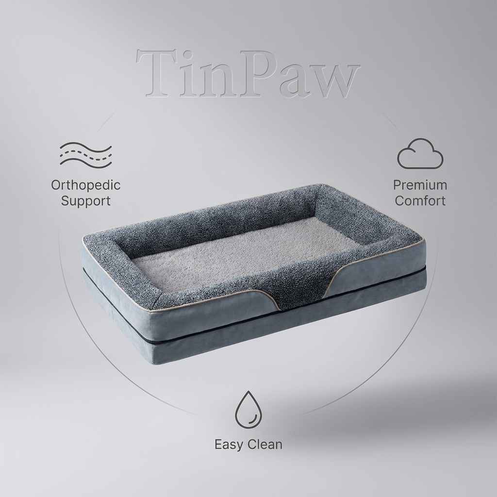 Washable Pet Sofa Bed With Removable Cover - Dog Beds & Furniture - TinPaw