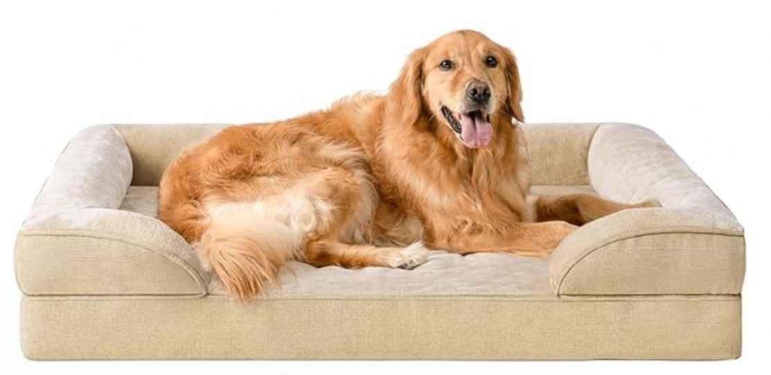 Washable Waterproof Pet Bed – Removable Cover - Dog Beds & Furniture - TinPaw - Off White - M 76x50x16cm - SU00363364 - Off White - M 76x50x16cm