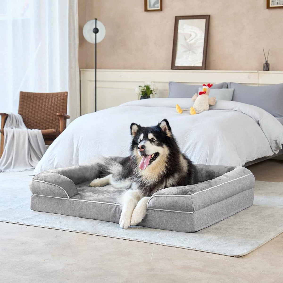 Washable Waterproof Pet Bed – Removable Cover - Dog Beds & Furniture - TinPaw