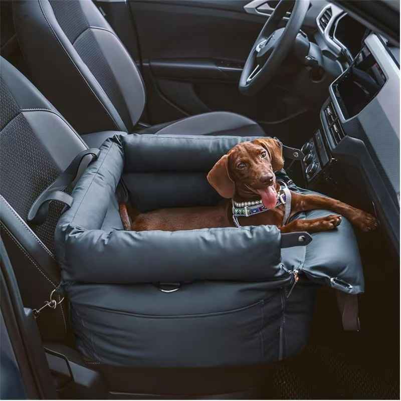 Waterproof Car Dog Kennel – Bite - Resistant & Foldable - Dog Beds & Furniture - TinPaw - Navy Blue - M 50x45x40cm - SUPEFDB00004 - A3