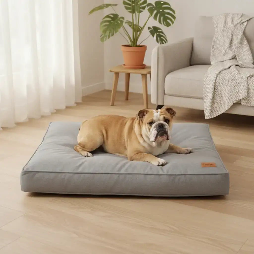 Pet Pad Dog Bed – Soft & Comfortable | Waterproof Dog Bed Pad – Hemp Fabric S–XXXL | TinPaw