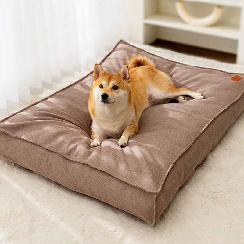 Waterproof Dog Bed Pad – Washable Hemp Fabric Mat - Dog Beds & Furniture - TinPaw - lomi brown - 3XL - SU00362192 - lomi brown - 3XL
