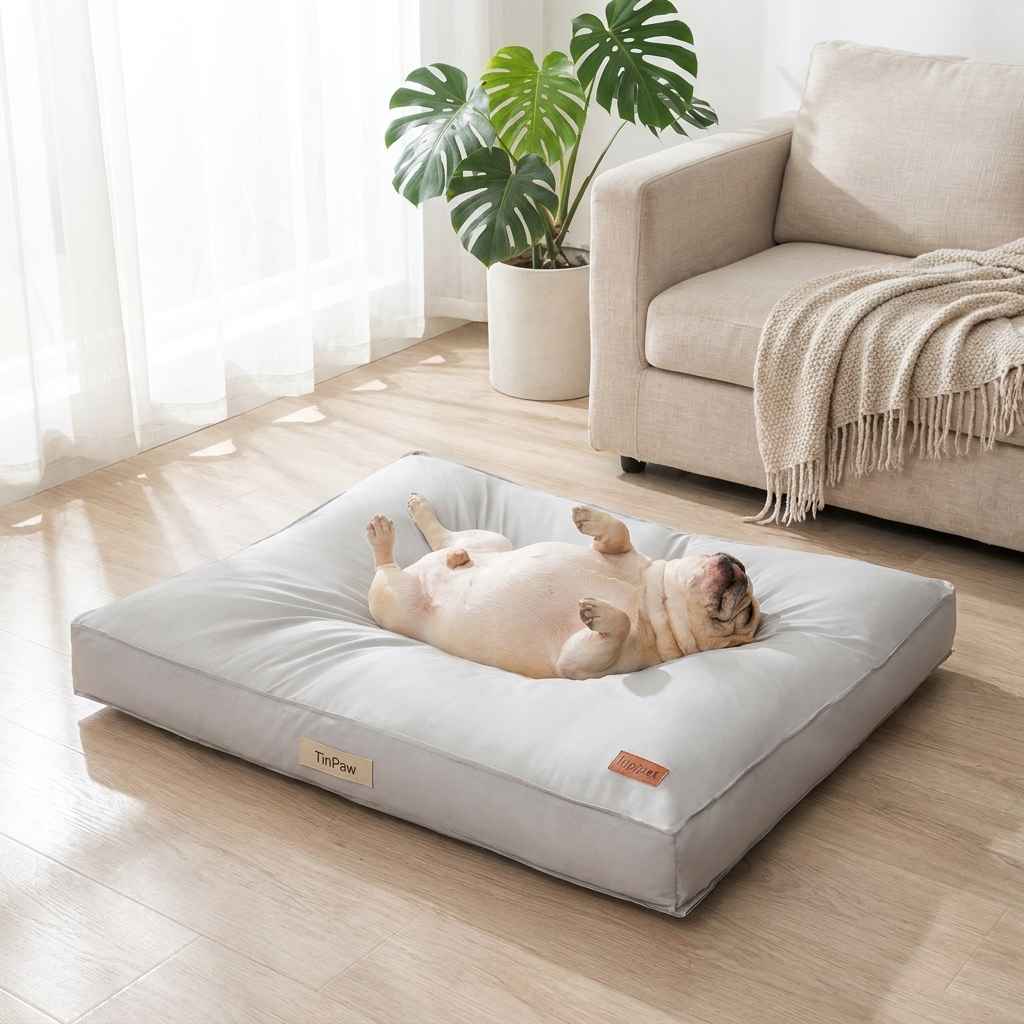 Waterproof Dog Bed Pad – Washable Hemp Fabric Mat - Dog Beds & Furniture - TinPaw