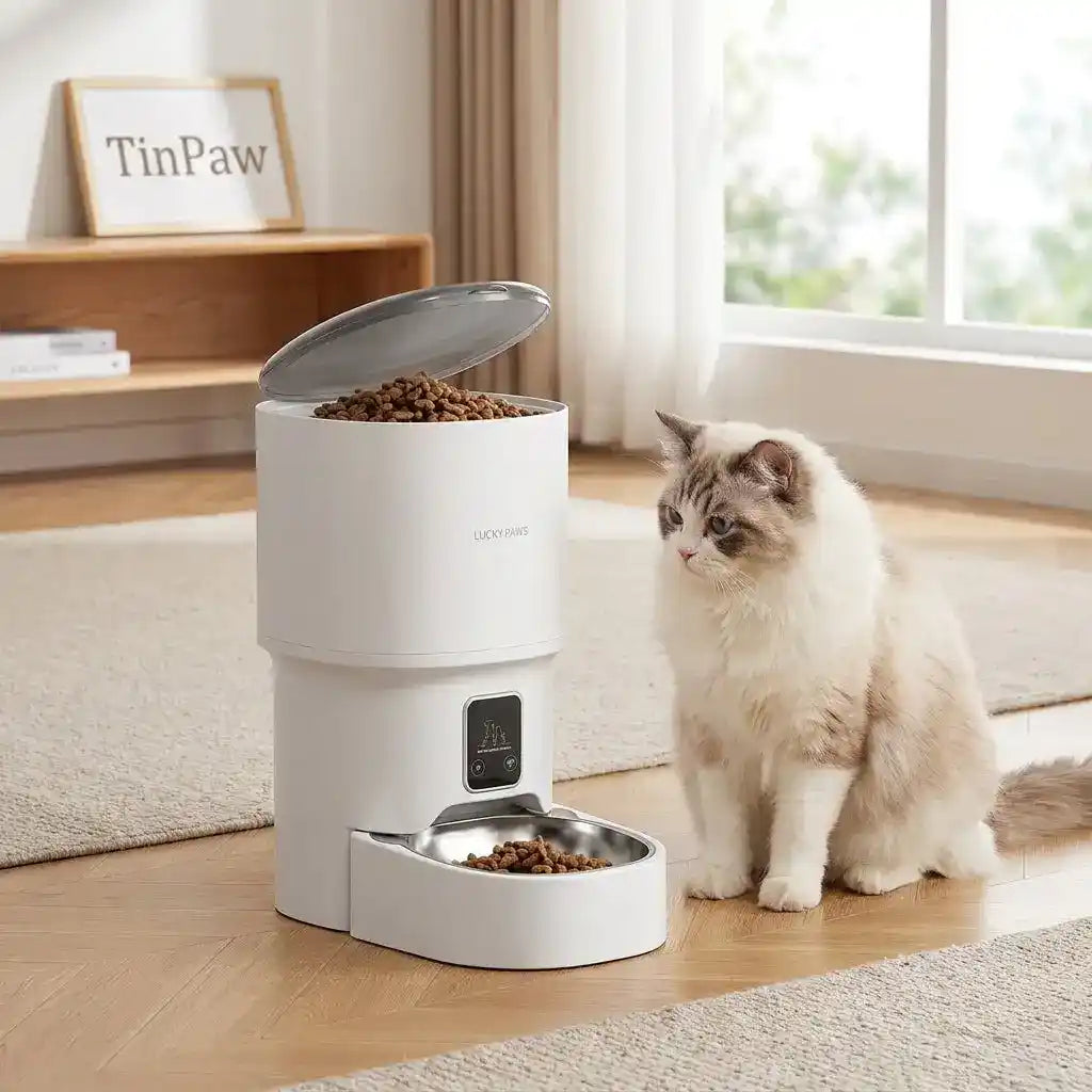 WiFi Automatic Pet Feeder With HD Camera Control - Automatic Pet Feeder - TinPaw