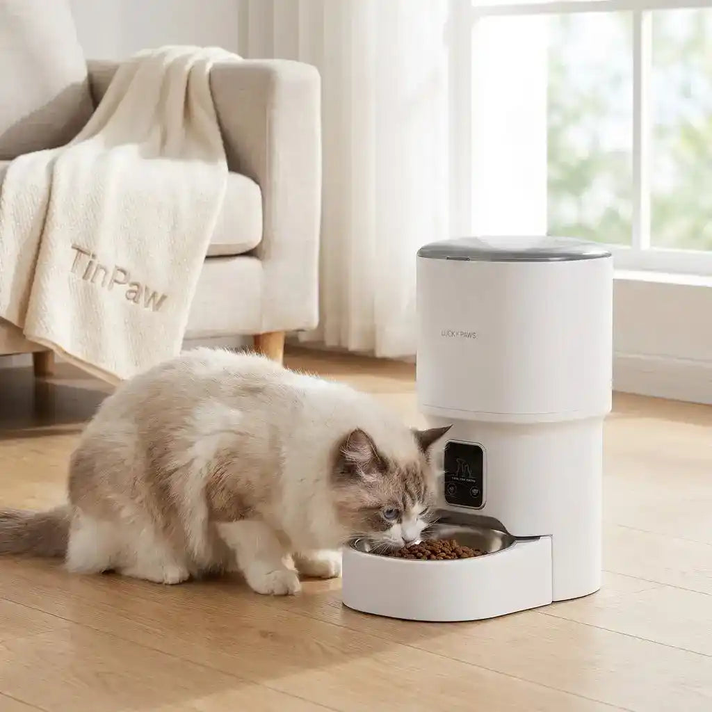 WiFi Automatic Pet Feeder With HD Camera Control - Automatic Pet Feeder - TinPaw