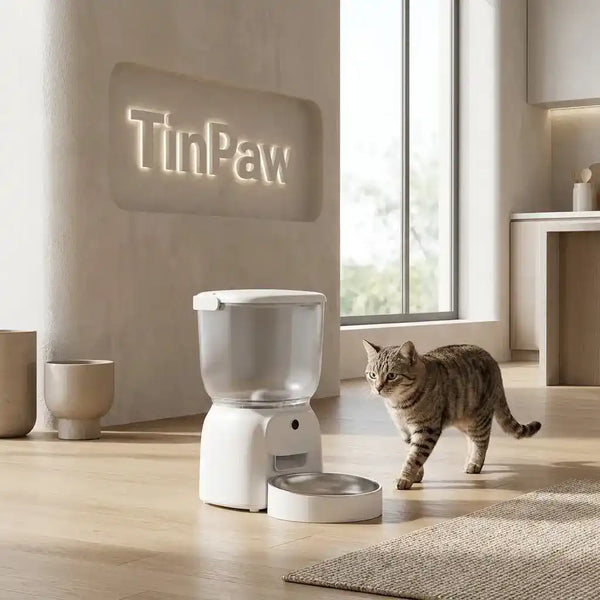 WiFi Smart Automatic Pet Feeder With Camera - Automatic Pet Feeder - TinPaw